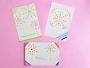 絵の具と綿棒で夏の花火を描いてみたよ！かわいい絵葉書を手作りしよう