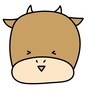 うし　牛　ウシ　イラスト　年賀状　2021 干支　無料　フリー　かわいい カラー