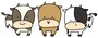 うし　牛　ウシ　イラスト　年賀状　2021 干支　無料　フリー　かわいい カラー