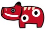 うし　牛　ウシ　イラスト　年賀状　2021 干支　無料　フリー　赤べこ　かわいい カラー         
