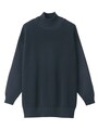 無印良品　中空糸で編んだ　畦編みハイネックチュニック　6990円（税込）