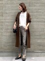 しっかり長め丈なのが大人っぽい「ニットロングガウン」　出典：WEAR