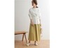 【OKコーデ】ウエストマークできるトップスがあるとスタイルアップ効果抜群です　出典：WEAR