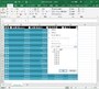 Excel：テーブル機能で見出し行に分析用のボタンを表示させています。