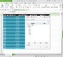 WPS Spreadsheets：テーブル機能も問題なく利用できます。見出し行のボタンで処理できる内容もほぼ同じです。Excelのテーブル機能を多用している方は、WPS Spreadsheetsでも安心して利用できます。なお、条件付き書式も用意されているので、データバーやアイコンをセル内に表示させることも可能です。