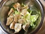 野菜と混ぜる