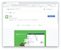 「chrome ウェブストア」の、LINEのページを開いたところ。青い帯に「Chromeに追加」というアイコンをクリックする