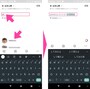 「メンション」するには、「@」のあとに「友だち」のアカウント名を入力する。途中まで入力すると、候補となる「友だち」が表示される。その候補の中からメンションしたい「友だち」の名前をタップ