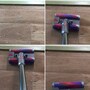 いち往復したゴミの取れ具合はこんな感じ。少し残りましたが、一度でこれだけ吸い込めれば十分ではないでしょうか