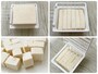 豆腐さいの目カットプレートの使いかた。左上から時計回り