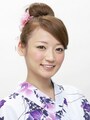 ロング浴衣・大人可愛いおだんごの髪型