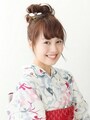 手ぐしでできちゃうミディアムヘアの浴衣髪型