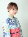 浴衣向け簡単くるりんぱ×お団子の髪型