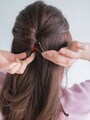 浴衣に似合う髪型を作るためのアメピン