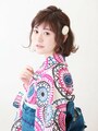ショートの浴衣に似合う髪型……サイド編み込み
