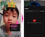 ビデオ通話時は、「▶（再生）」マークをタップすると「YouTube」と「自分の画面」という２項目がポップアップする。「YouTube」を選ぶと、YouTubeの検索画面が出てきます。