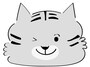 年賀状,イラスト,トラ,寅,虎,2022,無料,フリー,白黒