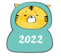年賀状,イラスト,トラ,寅,虎,2022,無料,フリー,白黒