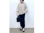 カジュアルなスウェットはコントラストの強い黒＆白系カラーですっきり　出典：WEAR