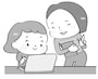 イラスト,無料,パソコン,デジタル,スマホ,タブレット,白黒