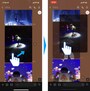 「トーク」画面の写真を、どれでも良いので1枚長押しする。1～2秒押したら、その写真を少しズラす