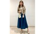 腰の位置が高く見えるハイウエストスカートで自然にスタイルアップ　出典：StyleHint