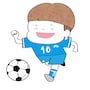 イラスト,無料,サッカー,スポーツ,部活動,習い事,カラー