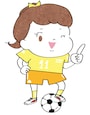 イラスト,無料,サッカー,スポーツ,部活動,習い事,カラー