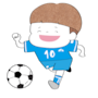イラスト,無料,サッカー,スポーツ,部活動,習い事,カラー
