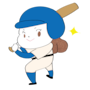 イラスト,無料,野球,ソフトボール,スポーツ,部活動,習い事,カラー
