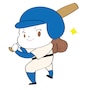 イラスト,無料,野球,ソフトボール,スポーツ,部活動,習い事,カラー