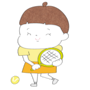 イラスト,無料,球技,テニス,スポーツ,部活動,習い事,カラー