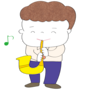 イラスト,無料,吹奏楽,楽器,ジャズ,部活動,習い事,カラー