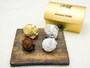 横浜かをり「トリフ」5個入り（箱ゴールド：金3個、銀2個、税込1188円）（筆者撮影）