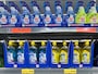 ドバイのスーパーに陳列される家庭用洗剤
