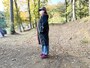 身長160センチの女性が着用