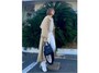 ベージュのコートで春らしさもアップ　出典：WEAR