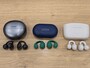イヤーカフ型イヤホン（左からHUAWEI FreeClip、ambie sound earcuffs AM-TW02、cheero Wireless Open Earphones Smart）