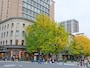 ニュースパーク（日本新聞博物館）は、昭和初期に竣工した歴史的建造物「旧横浜商工奨励館」を低層階に含む複合施設「横浜情報文化センター」内にあります（2014年11月24日撮影）