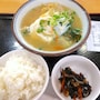 沖縄の食堂の「みそ汁定食」