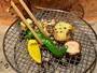 京野菜や地物野菜の炭火焼