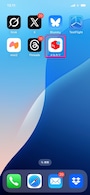 ロック、非表示にしたいアプリを長押しします