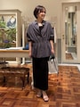 ウエストマークすることで、腰の位置が高めになって脚も長く見える　出典：WEAR