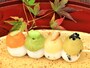 三溪園茶寮「秋のいろどり団子」（画像提供：三溪園）