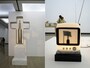 同じ十字架を発見！　左：エドワード＆ナンシー・キーンホルツ《ビッグ・ダブル・クロス》1987-1989　右：エドワード＆ナンシー・キーンホルツ《ダブル・クロス・テレビ》1987