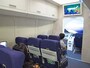 パイロット＆CA体験ができるハワイアン航空のブース