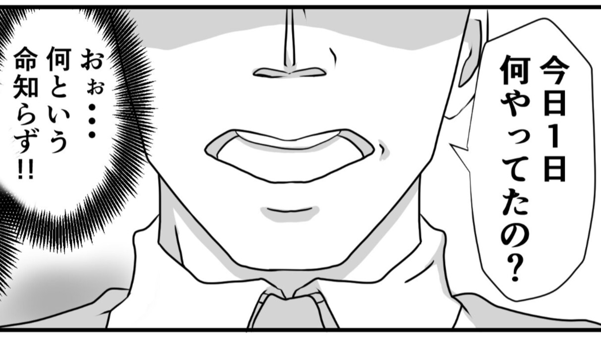 帰宅した夫が乱れた部屋を見て「今日1日何やってたの？」と発言。しかしその裏には想像絶する戦いをがあって…