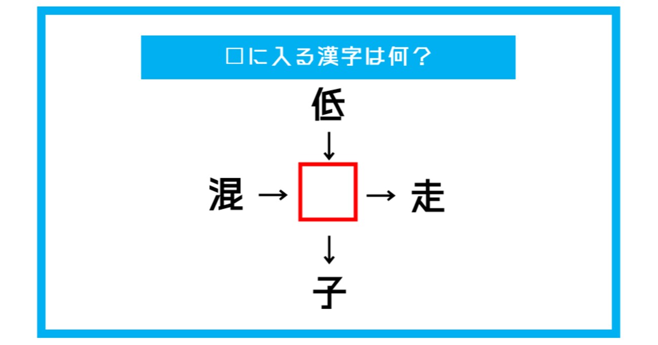 【漢字穴埋めクイズ】□に入る漢字は何？（第352問）