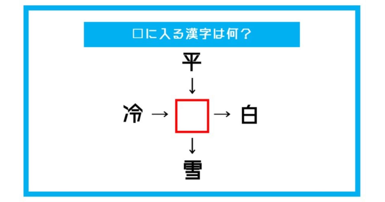 【漢字穴埋めクイズ】□に入る漢字は何？（第369問）