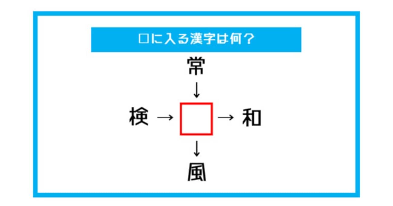 【漢字穴埋めクイズ】□に入る漢字は何？（第458問）
